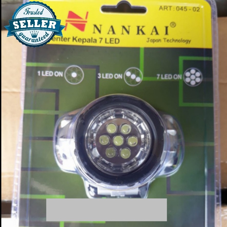 Senter kepala Head Lamp 7 LED NANKAI