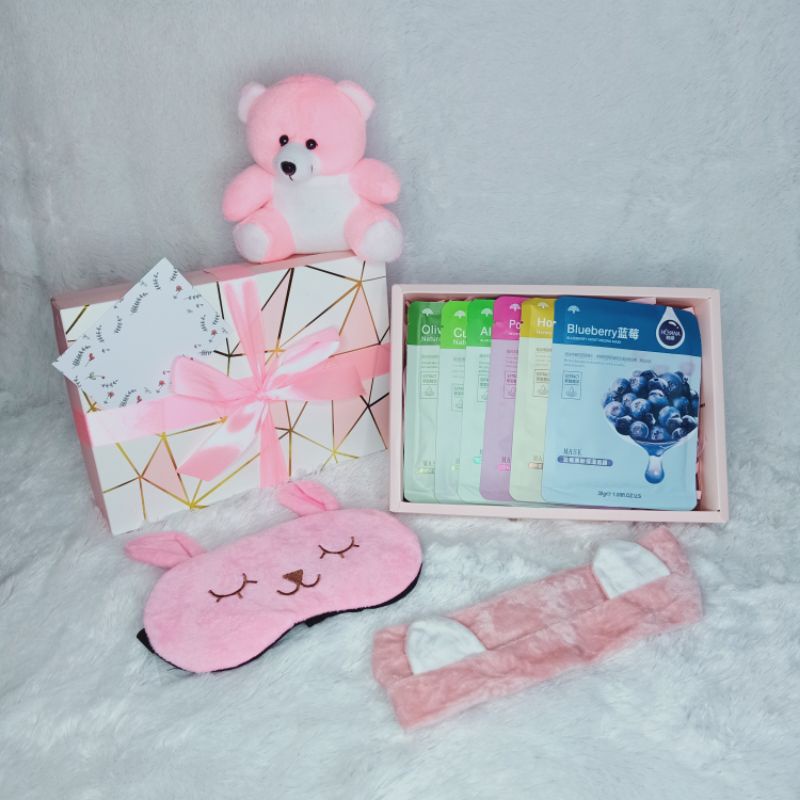 Hamper Masker Kado Girl Cewek Wanita Ultah Wedding Anniversary Parcel Parsel Gift Set Murah Real Pic