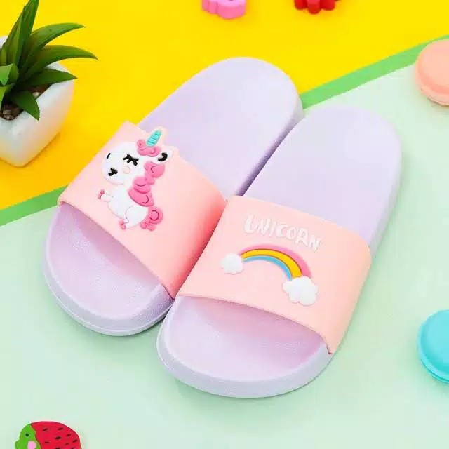 SANDAL KARET DEWASA KARAKTER UNICORN 36-40