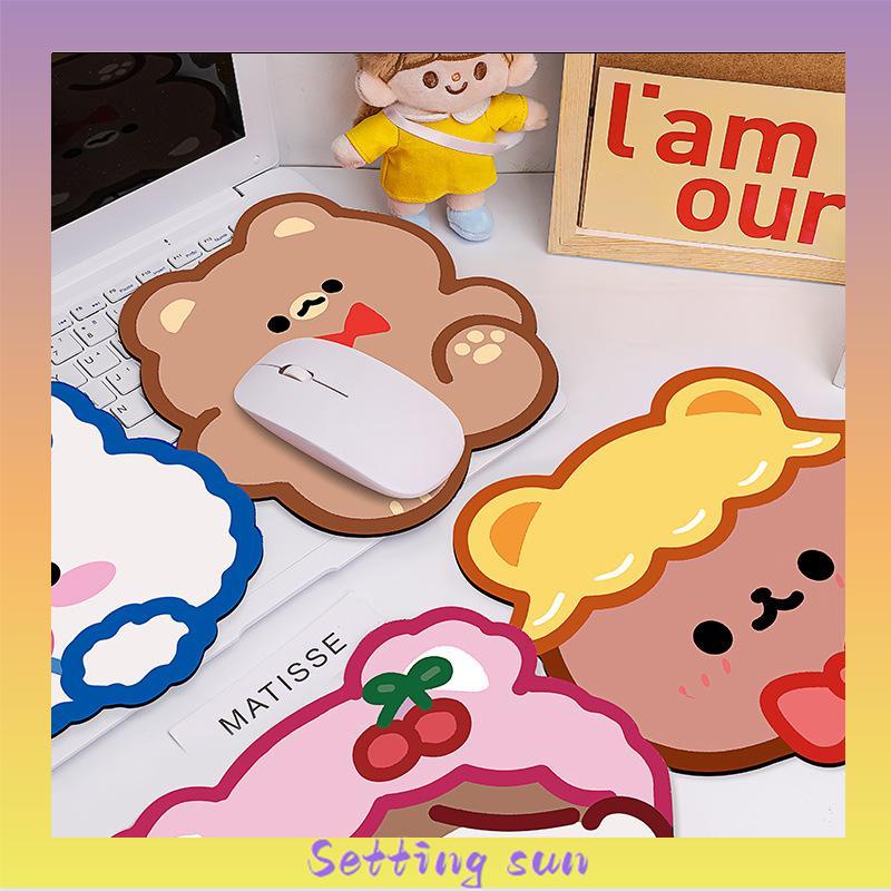 Mouse Pad Anti Slip Motif Print Kartun Untuk Aksesoris Komputer TN