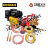 steam sanchin 30 + engine firman 6.5 hp komplit selang stik