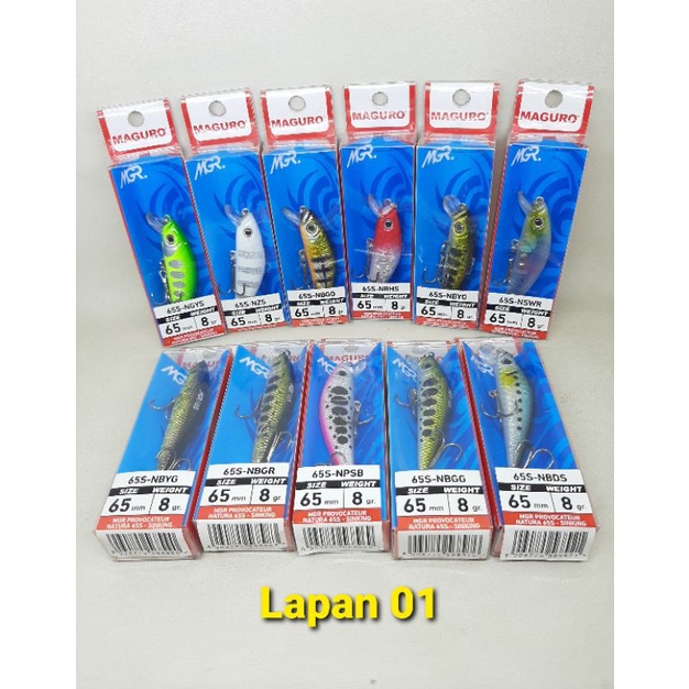 Umpan Pancing/Lure/ Minnow Maguro Provocateur Natura 65s-Sinking