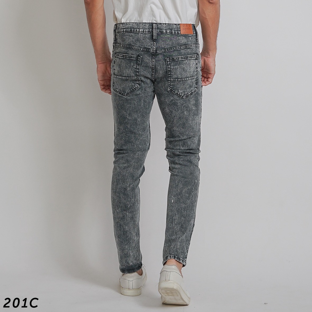 HSRM - 201 (BISA COD) Celana Panjang Jeans Pria Soft Jeans Strech Skinny Jeans Pria Jins Pria