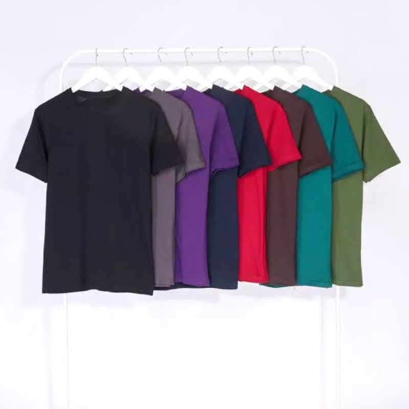PROMO ( BISA COD ) KAOS POLOS KATUN OVERSIZE JUMBO O-NECK PRIA WANITA UNISEX V-NECK T-SHIRT CASUAL O