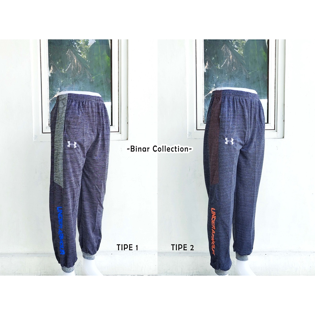 SHU 03- Celana panjang Jogger training XXL / 3L treneng Jumbo olahraga tebal bagus Lotto Siro dewasa