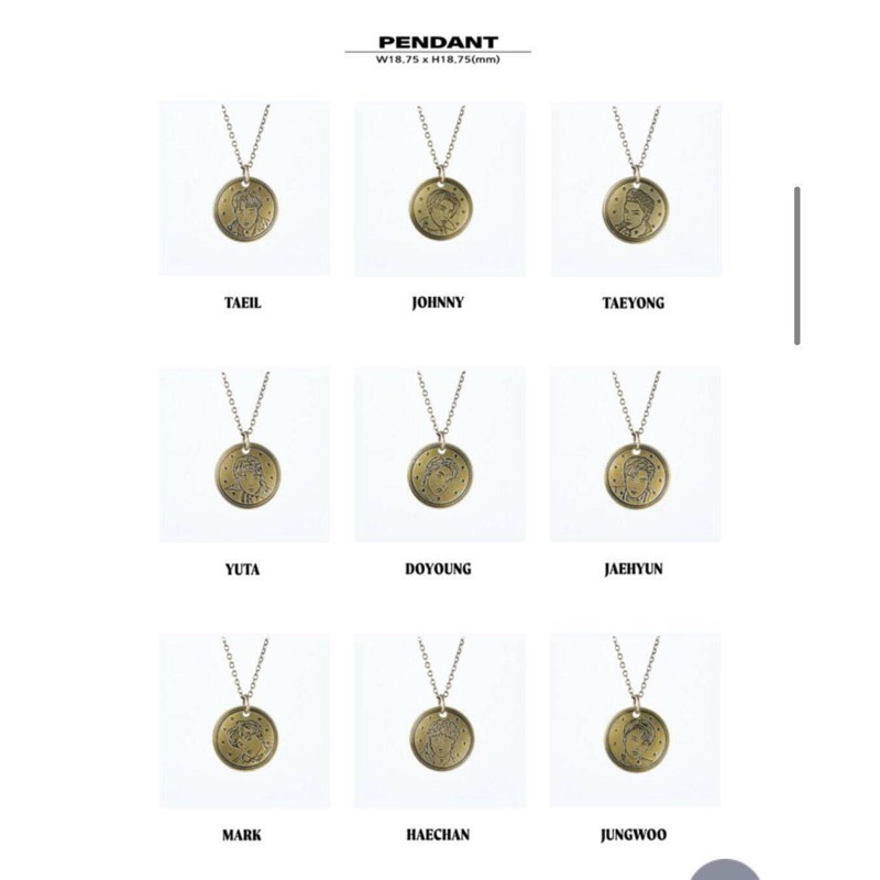 PO NCT 127 NORDIC GOLD COIN NECKLACE - NEO ZONE