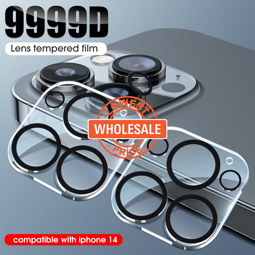 Tempered Glass Pelindung Lensa Kamera Handphone Seri 13 / 14