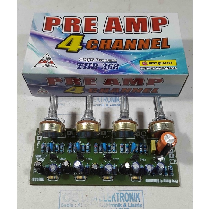 KIT PRE AMP MIC 4 CHANNEL MONO  - TOA