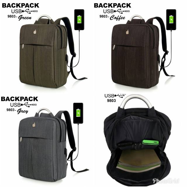 Tas punggung (with USB Charger)