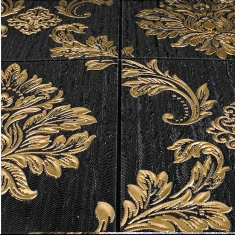 Wallpaper Foam Alumunium 3D 70x70cm Motif Batik / Wallpaper Sultan 70x70cm-4