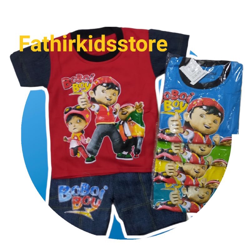 STELAN ANAK KARAKTER BOBOIBOY MOTIF LEVIS