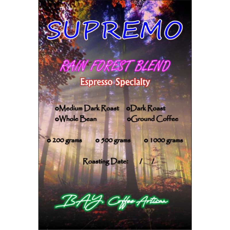 

SUPREMO Rain Forest Blend (200 gram)