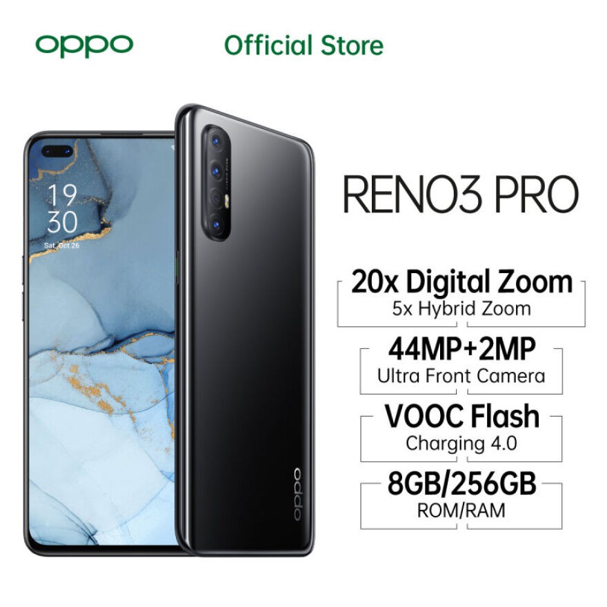 Oppo Reno3 Pro 8/256 [Helio P95, Baterai 4025 mAh, Quad