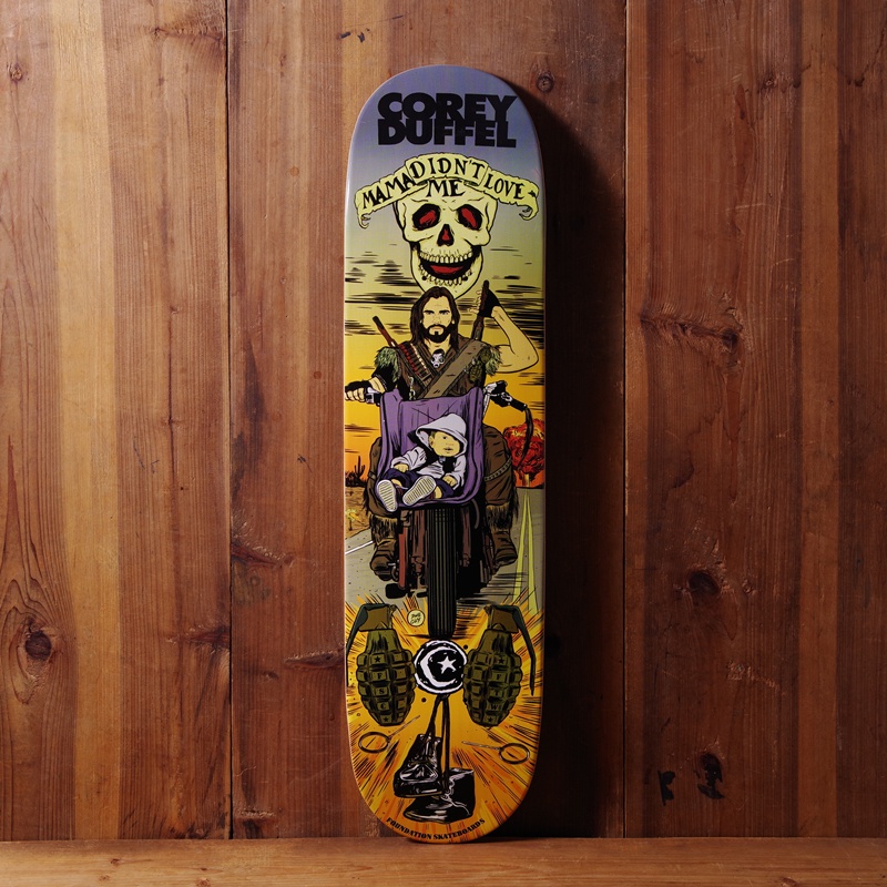 31.8 Foundation pro skateboard double kick tail deck canandian maples cold.press