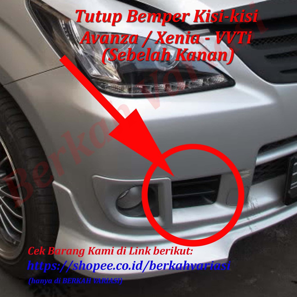 Jual Tutup Cover Bumper Kisi Kisi Avanza Xenia Vvti Indonesia Shopee Indonesia