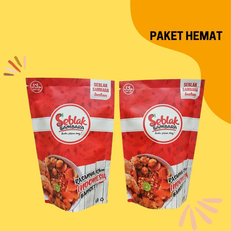 

[ PAKET HEMAT ] 2 Pcs Seblak Instan Sambara Original