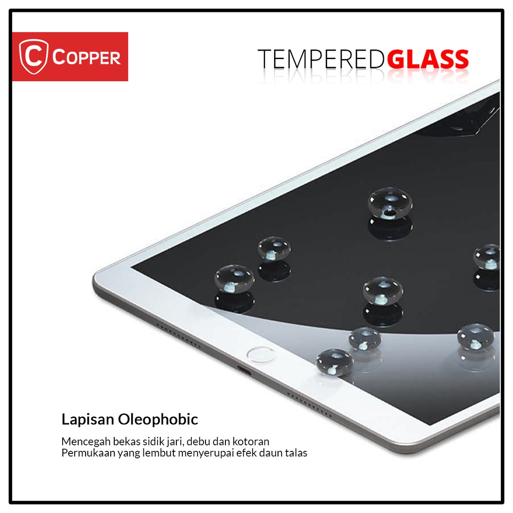 Ipad Mini 4 / 7,9&quot; (2015) - COPPER TEMPERED GLASS FULL CLEAR