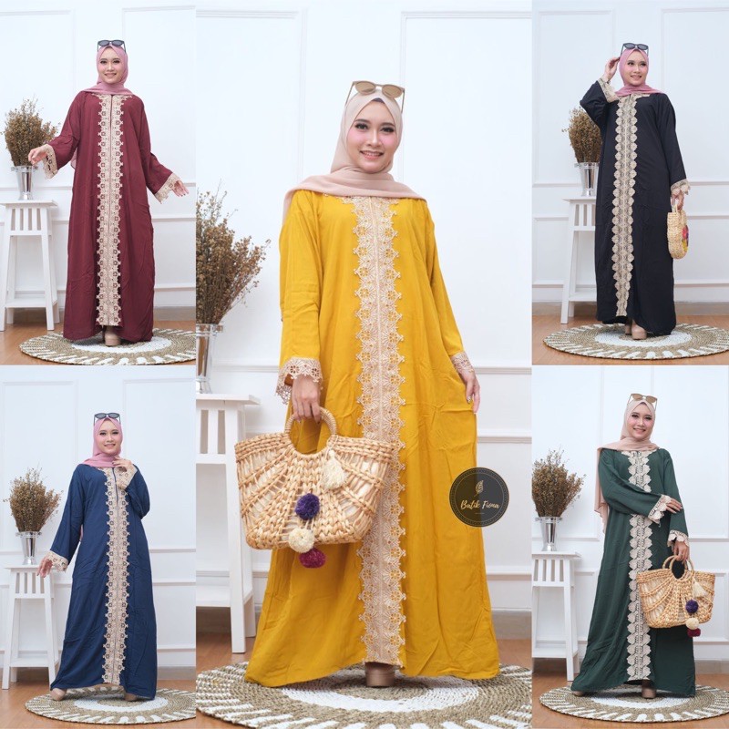 Daster Jumbo Arab LD 130 Jinaya Lengan Panjang | Longdress Arab Jumbo LD 130