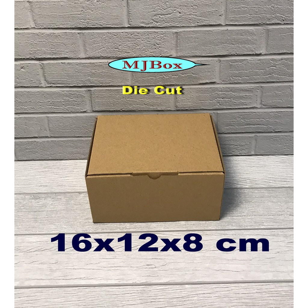 kardus 16 x 12 x 8 cm...... Die Cut  ( untuk pembelian di atas 10 pcs harga lebih murah )-1