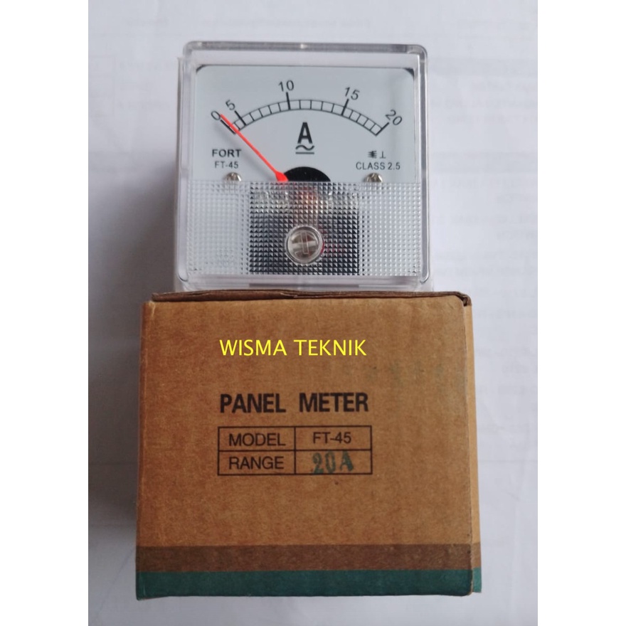 Jual AMPERE METER ANALOG AC DAN DC FT45A FORT Shopee Indonesia