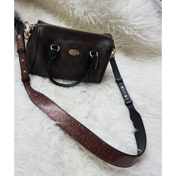 Metalic MK two tone bag strap