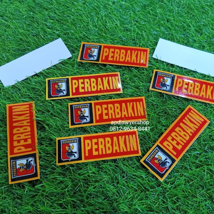 

Stiker Tempelan Sticker Stiker PERBAKIN timbul vnyl embos satuan