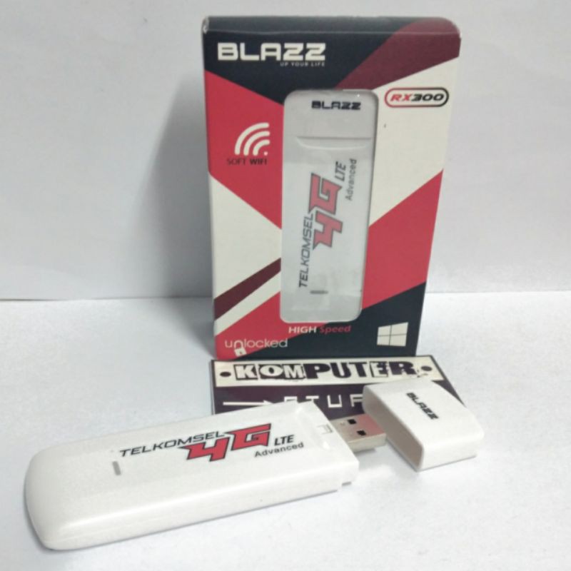 USB Modem Blazz RX300 Speed 300Mbps 4G LTE UNLOCK (ALL JARINGAN )