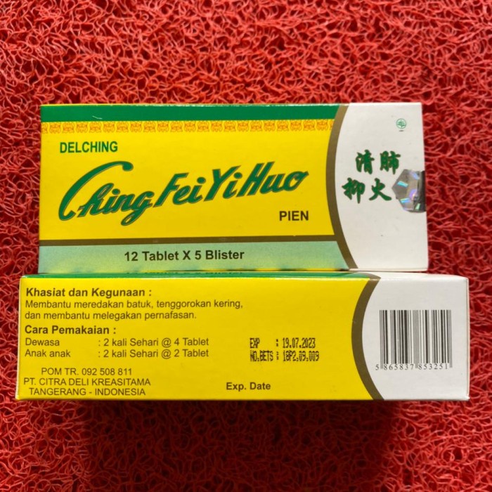 

CHING FEI YI HUO PIEN - DELCHING 5 BLISTER KHASIAT JOSS/CHING FEI YI HUO PIEN - DELCHING 5 BLISTER