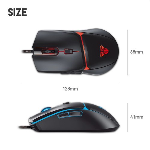 Fantech VX7 CRYPTO Mouse Game Gaming RGB Macro FPS 8000 DPI Pubg Fortnite Dota FF ML PB pc laptop