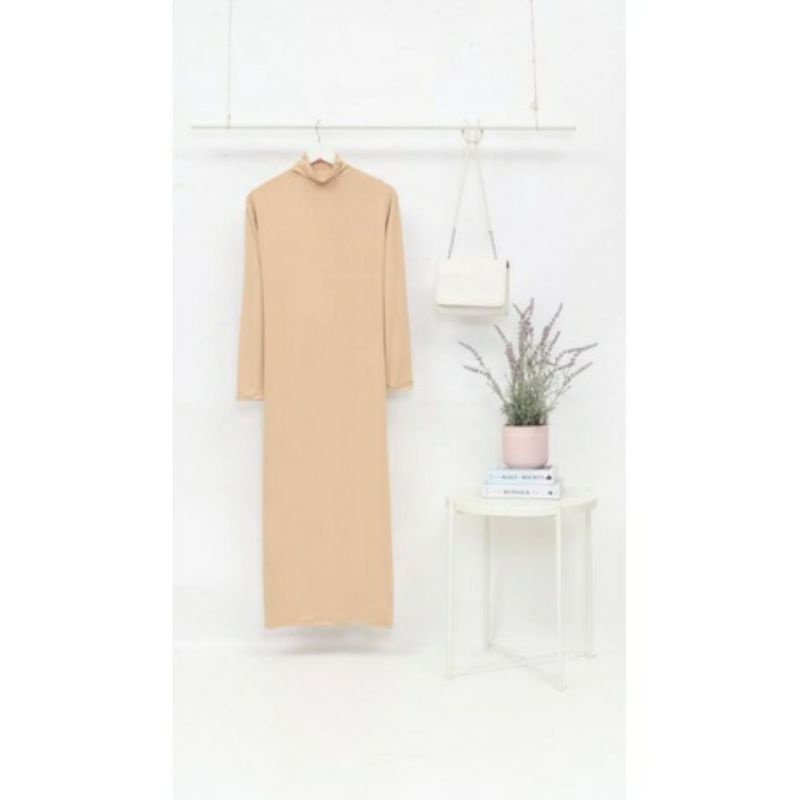 Inner Dress Span Lengan Panjang Premium/Gamis Inner Manset Lengan Panjang