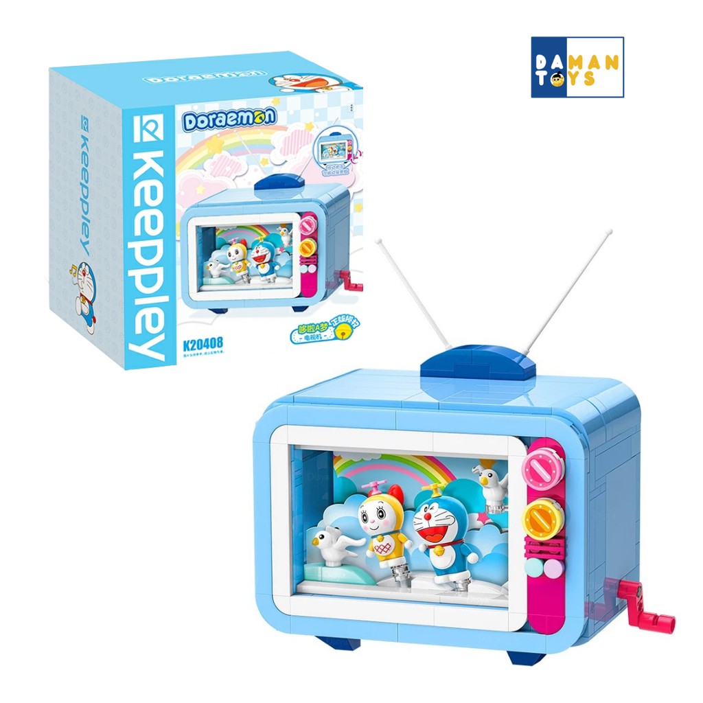 Keeppley Bricks Doraemon Time Machine mesin waktu figure mainan ori