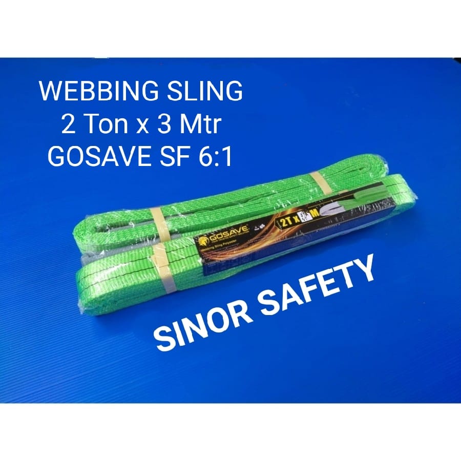 WEBBING SLING SAFETY 2 Ton x 3 Meter Tali Pengikat Pengangkat