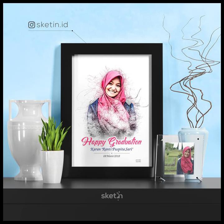

EKSKLUSIF DESAIN SKETSA PENSIL WAJAH A4 SINGLE KADO WISUDA / NIKAH / ULANG TAHUN - PUTIH