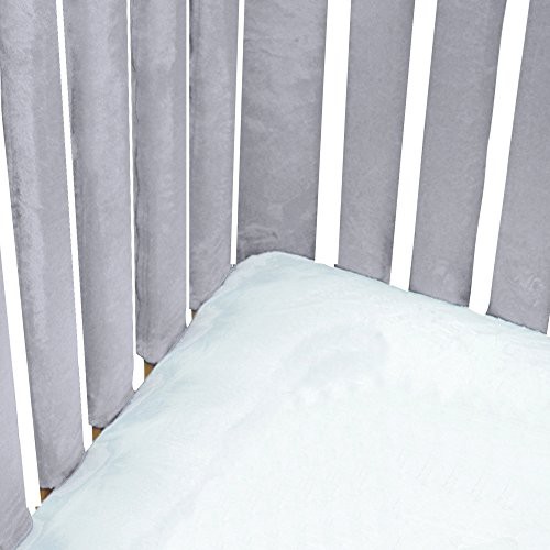 Pure Safety Vertical Crib Liners in Luxurious Blue Minky 24 Pack 