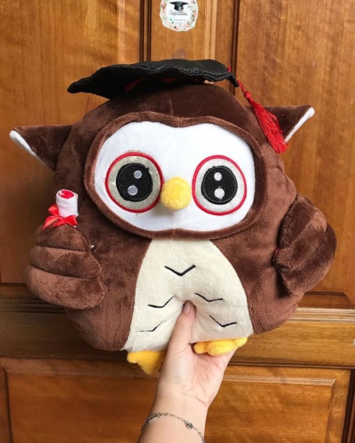 Boneka wisuda owl / burung hantu wisuda