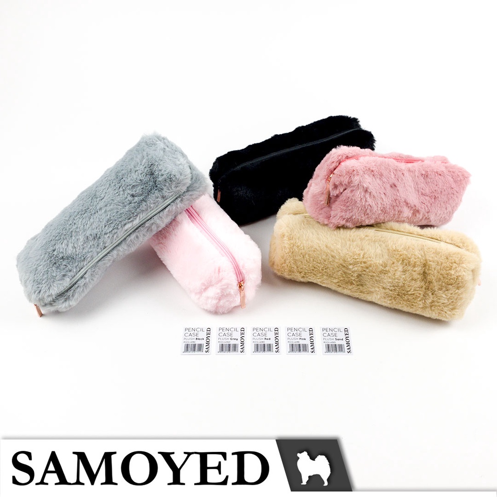 

SAMOYED PCCS-L43 Tempat / Kotak Pensil / Alat Tulis / Kosmetik / Dompet Bulu / Beludru / Stationery / Pencil / Pen / Cosmetic Case / Box / Pouch Plush