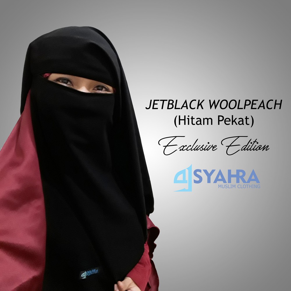 Niqab Yaman Jetblack Alsyahra Exclusive