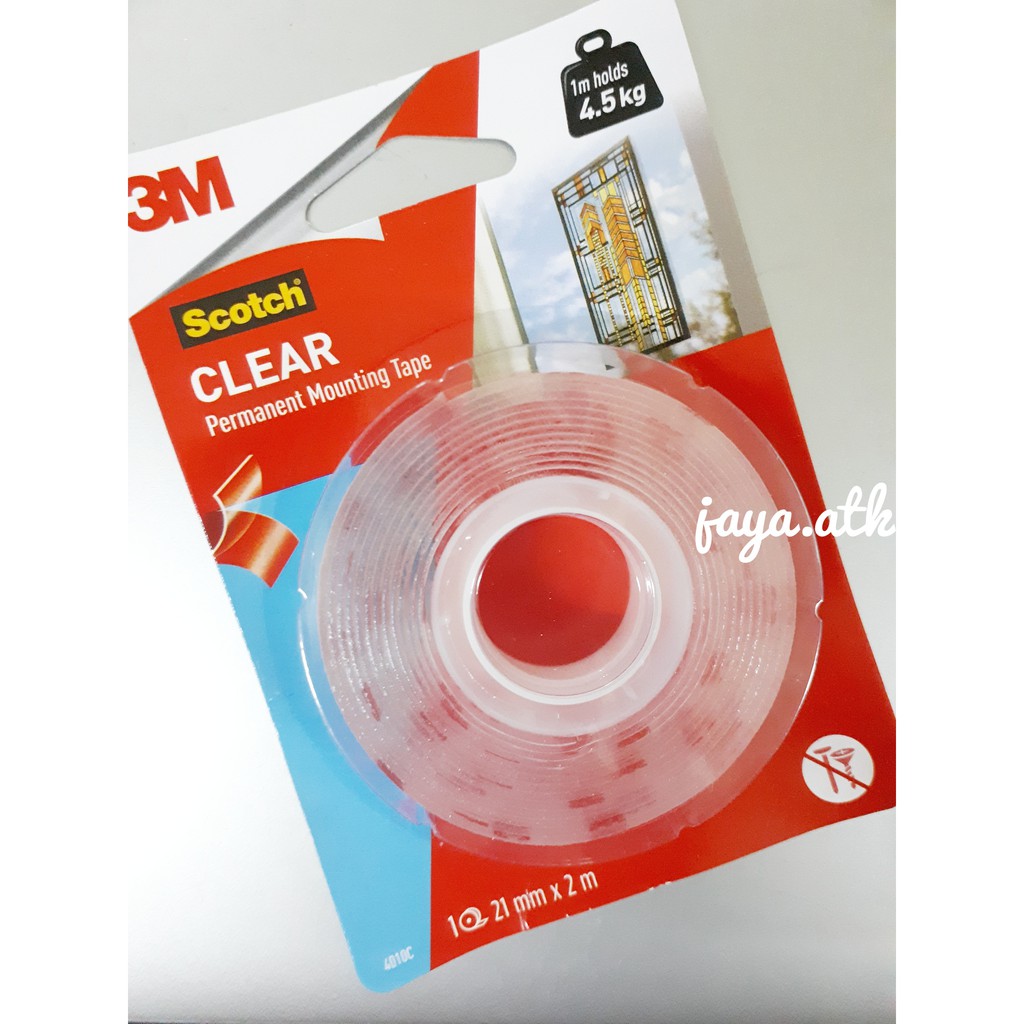 

3M Scotch Double Tape VHB Mounting Transparan 4010c 21mm x 2m