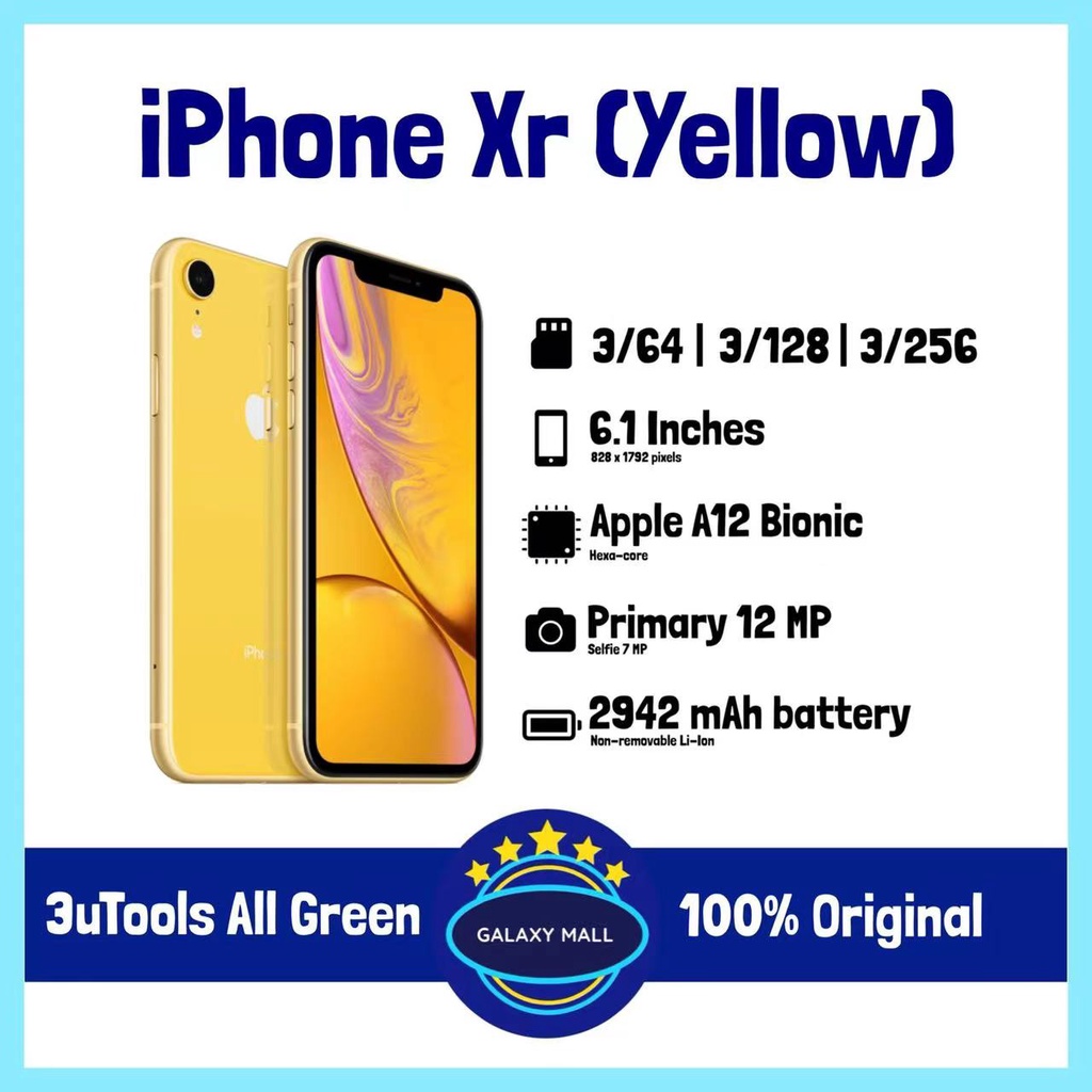 IPHONE XR 64GB/128GB/100%ORIGINAL SECOND FULLSET-2