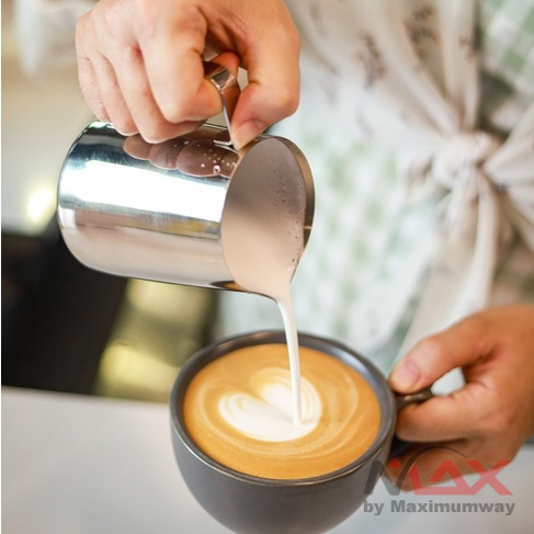 Pitcher Stainless Steel Gelas Barista akurasi tinggi Gear Latte Art kopi Susu Buih Kopi Stainless Steel Milk Frothing Pitcher Espresso Steam Coffee Barista Craft Latte Cappuccino Milk Cream Cup Frothing Jug Pitcher Stainless Steel Milk Frothing Pitcher