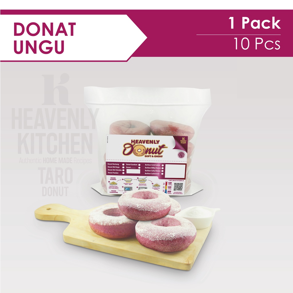 

Heavenly Kitchen Donat Ungu 1pack x 450gr
