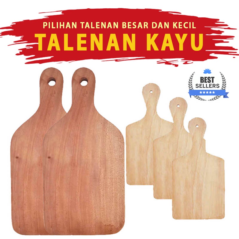 CUTTER BOARD Talenan Kayu Besar Tempat Potong Tatakan Alas Pengiris Pisau Tebal Ada Ukuran Kecil  da