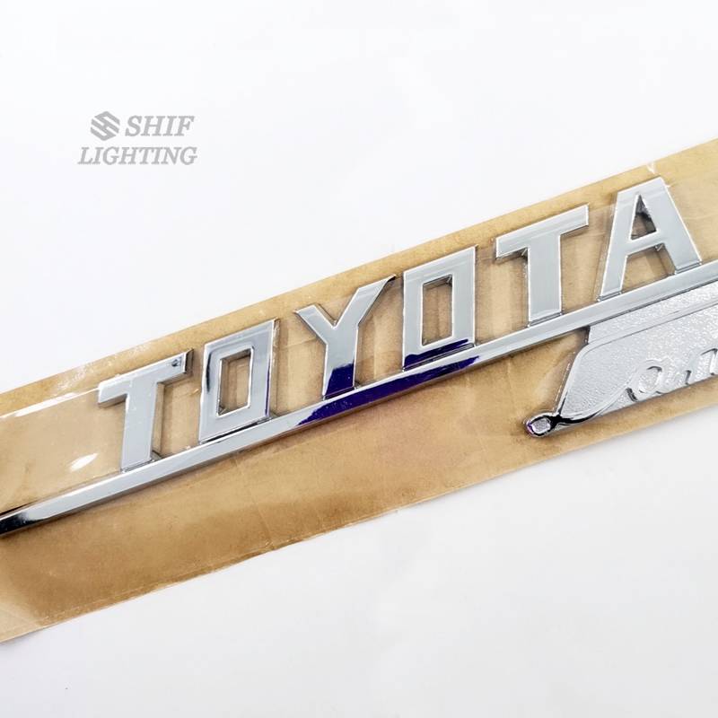 1pc Stiker Emblem Logo Toyota Land Cruiser Bahan Abs Untuk Dekorasi Mobil