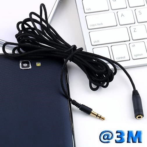 Kabel Ekstensi Extension 3.5mm 3 Meter Audio Mic Headset Male to Female Audio Cable perpanjangan Sambungan Jack Mini Stereo