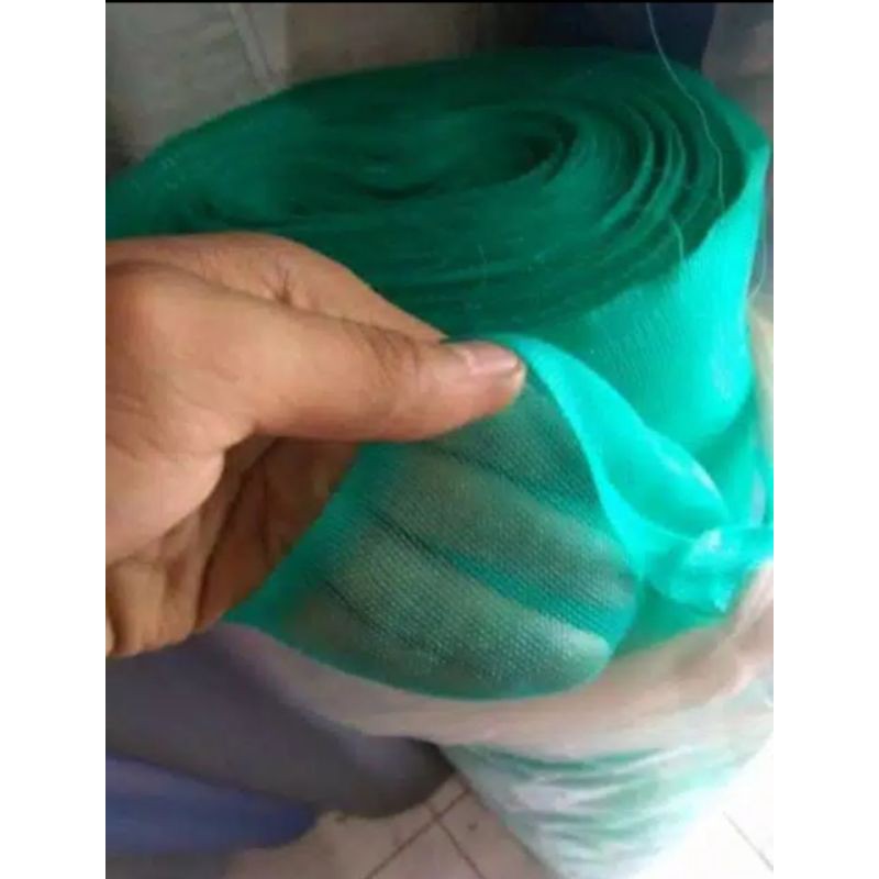 Waring keramba ikan kotak ukuran 3 x 5 x 1. waring hijau