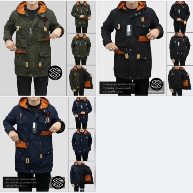 Jaket Parka Suede Premium