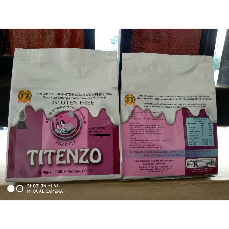 

Susu Kambing untuk hewan : Titenzo Premium