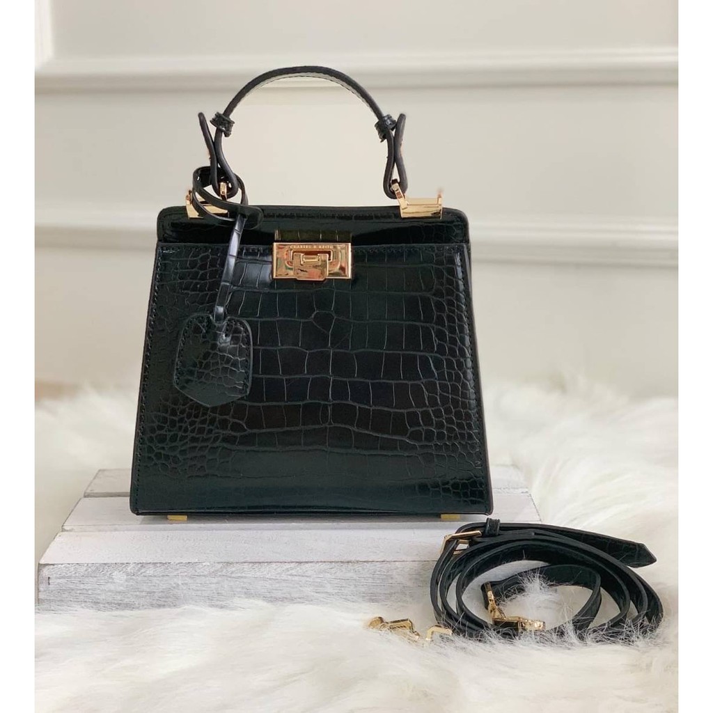 C70120 TAS WANITA HANDBAG CROCO CHARLES N KEITH IMPORT PREMIUM BEST SELLER