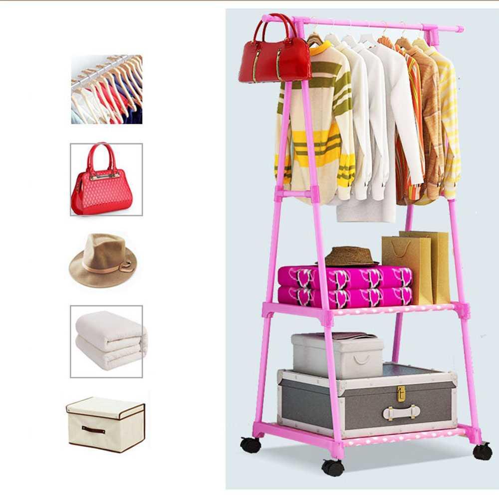 ESENLY  Rak Gantungan Baju Multifungsi 55x42x160CM