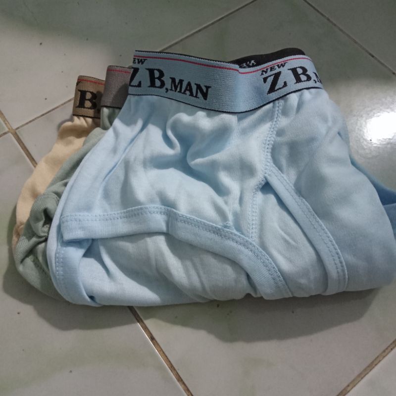 Celana Dalam Pria Jumbo Zb man 3 Pcs Sempak Big Size XXL XXXL